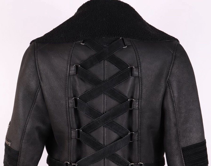 Versace Versace by Donatella FW2003 Runway Belt Detail Shearling Size S / US 4 / IT 40 - 4 Thumbnail