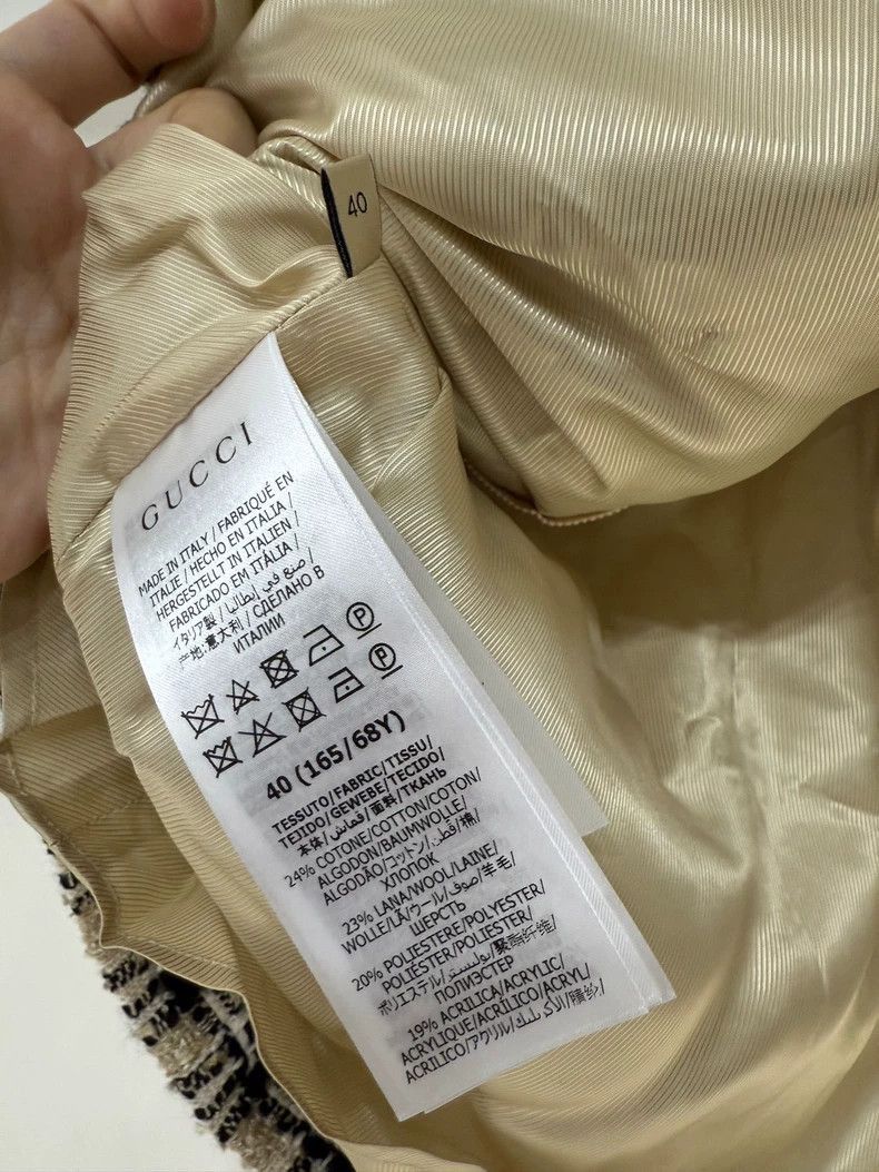 Gucci Gucci Checkered ALine Skirt with Buttons-2506 Size 39" - 5 Thumbnail