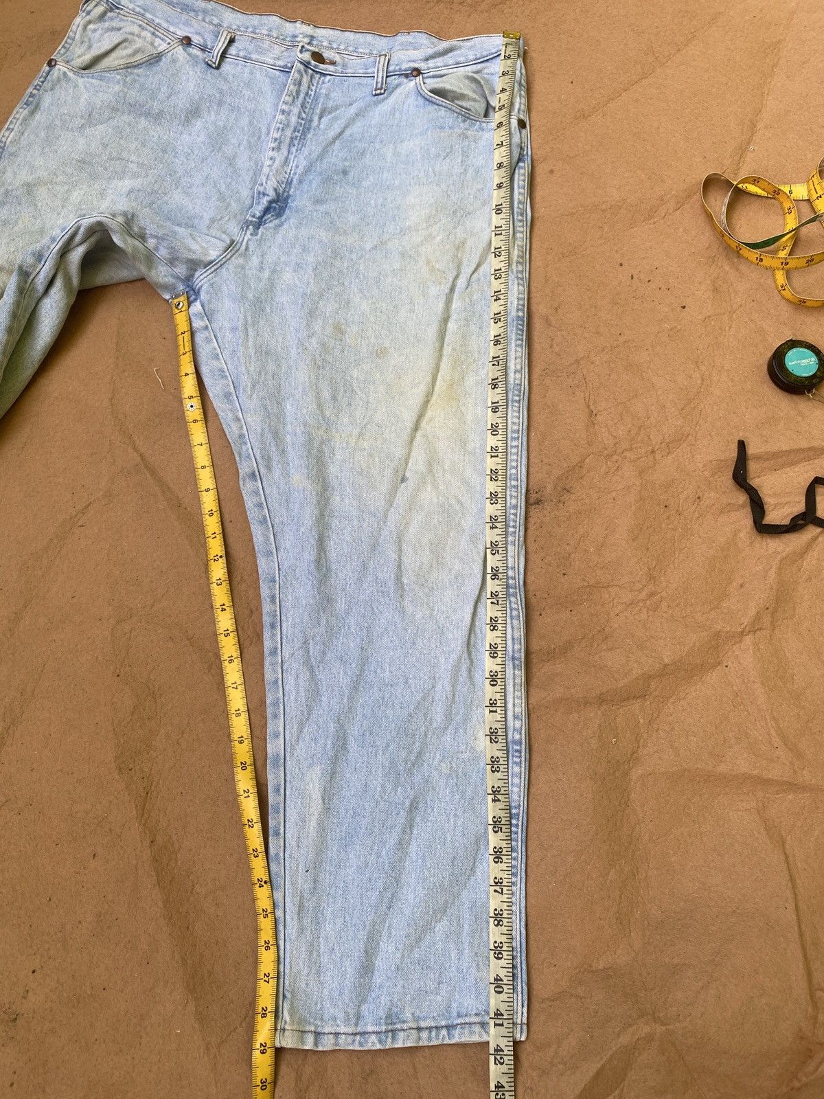 If Six Was Nine × Le Grande Bleu (L.G.B.) × Wrangler Vintage Wrangler straight cut denim Size US 42 / EU 58 - 9 Thumbnail