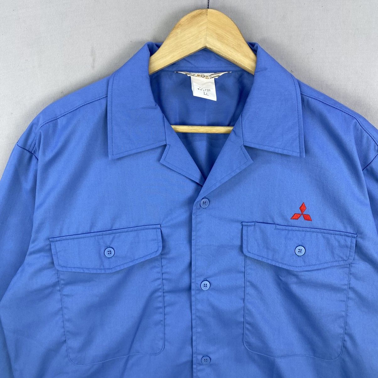 Japanese Brand Vintage Mitsubishi Motors Workwear Shirt Size US L / EU 52-54 / 3 - 4 Thumbnail