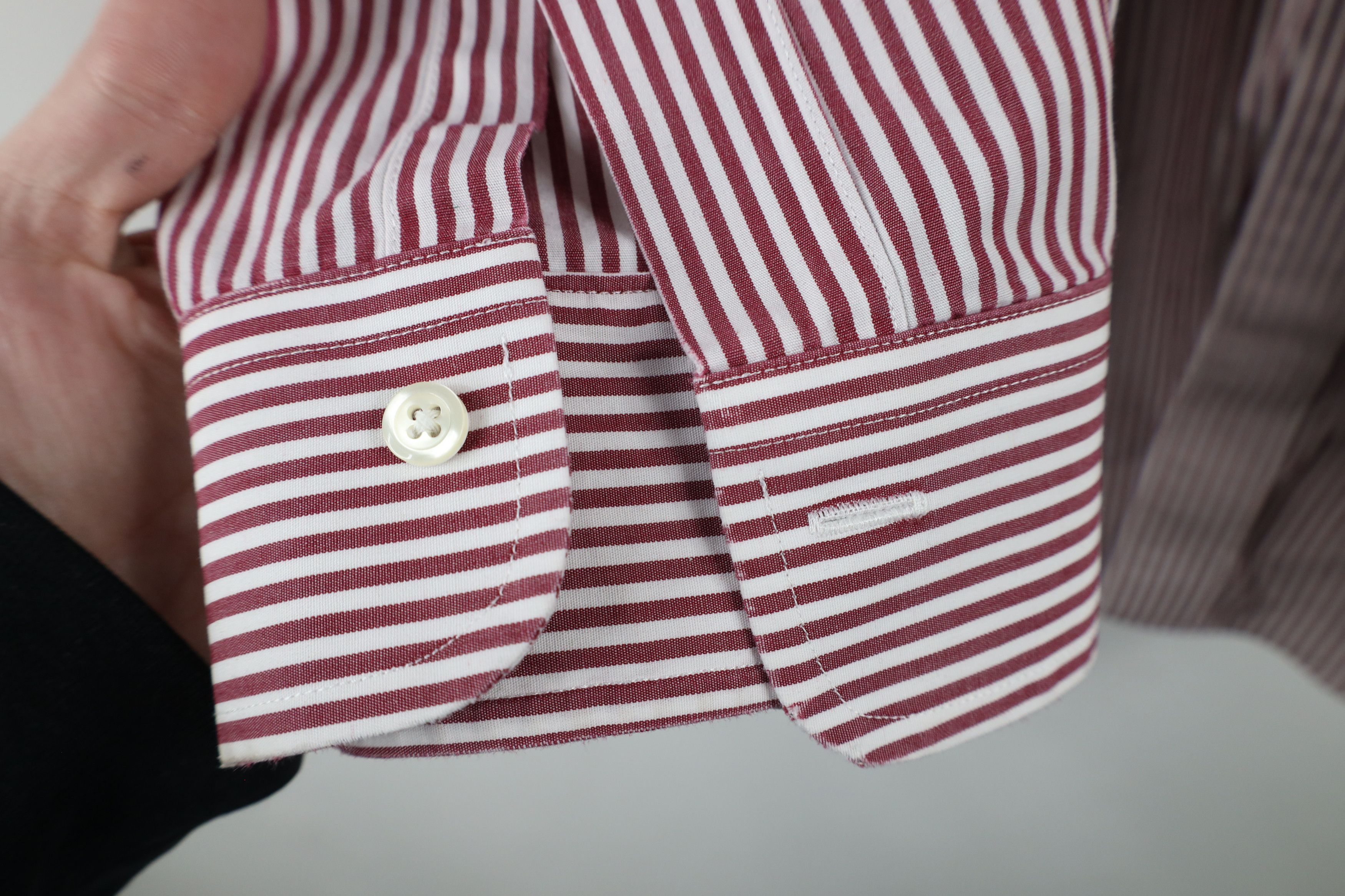 Brooks Brothers × Vintage Vintage 90s Brooks Brothers Striped Button Down Shirt Red Size US L / EU 52-54 / 3 - 5 Thumbnail