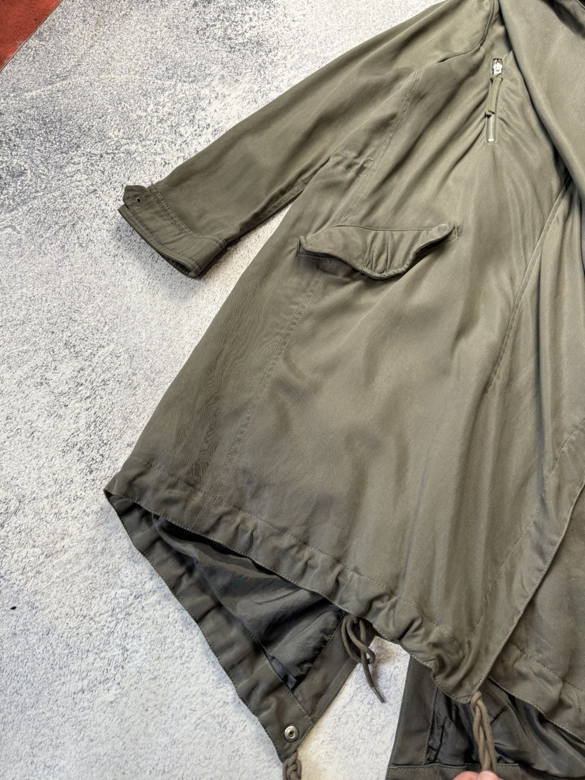 Allsaints Vintage ALLSAINTS PORTERE KHAKI PARKA COAT Japanese Y2K Size L / US 10 / IT 46 - 7 Thumbnail