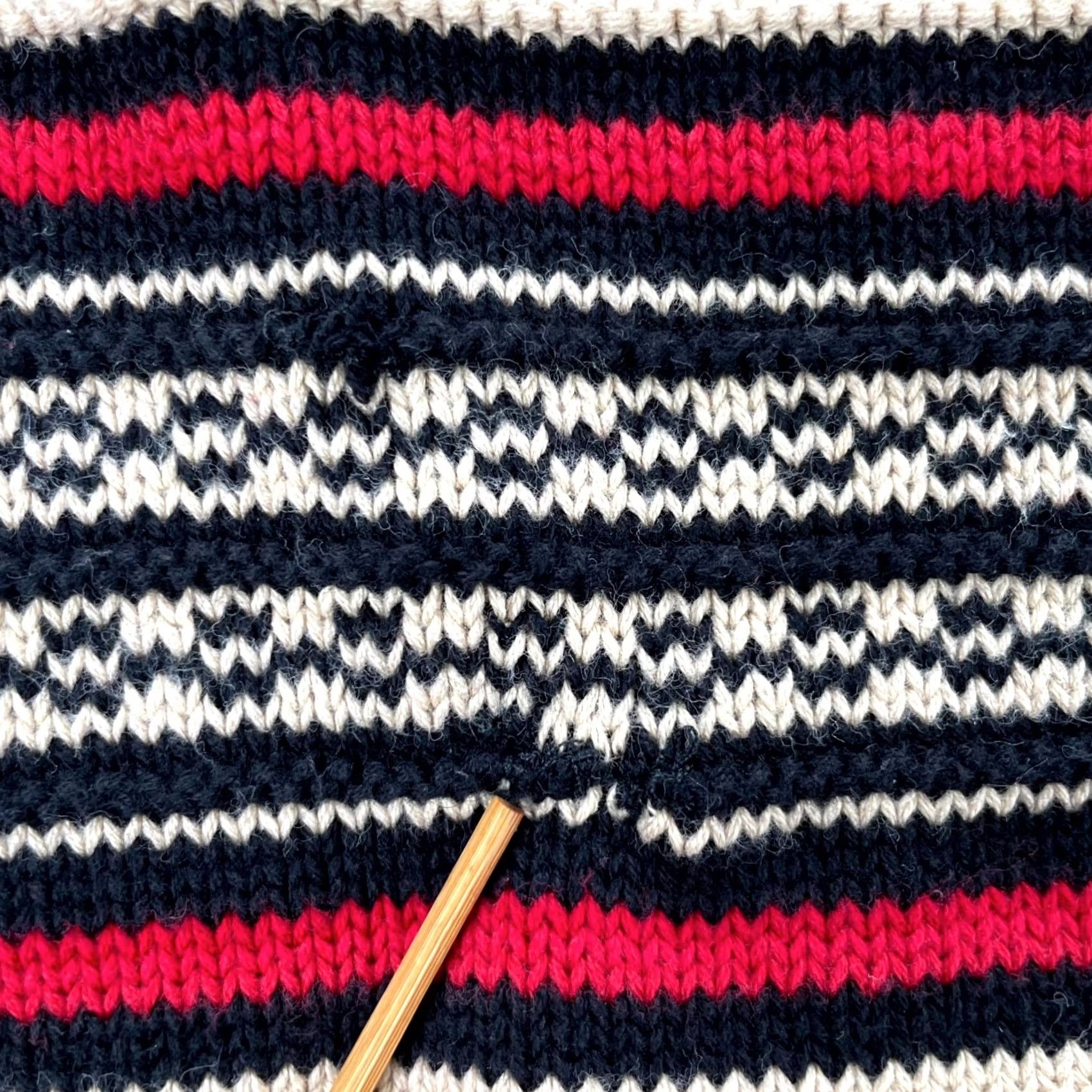 Ralph Lauren Lauren Ralph Lauren Sweater Womens XL Red Striped Cotton Chunky Knit Size XL / US 12-14 / IT 48-50 - 6 Thumbnail