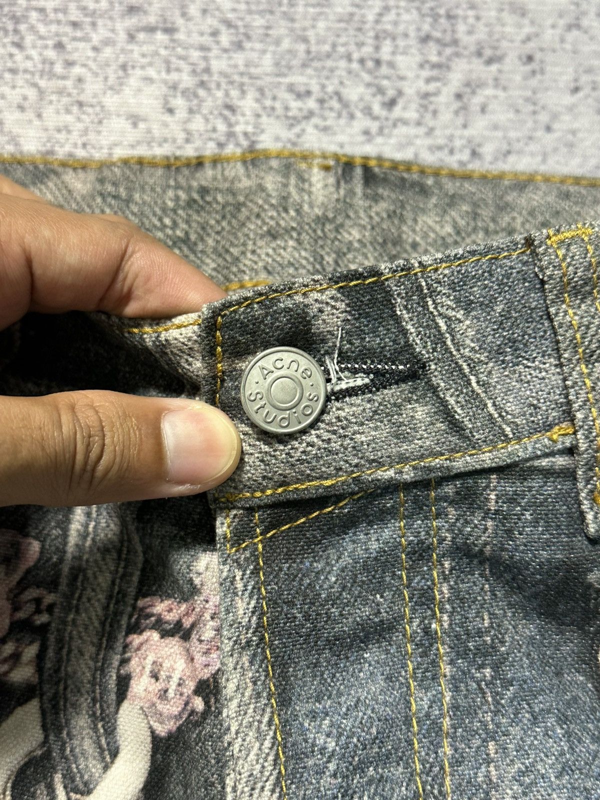 Acne Studios Acne Studios SS25 Candy Chain 3D Printed Vintage Wash 44 Size US 30 / EU 46 - 5 Thumbnail