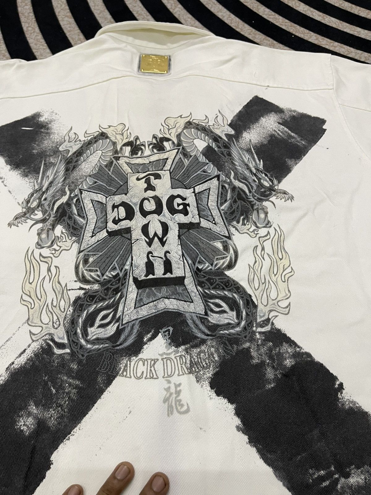 Dogtown 90s DOGTOWN DRAGON DENIM ZIPPER JACKET RARE DESIGN Size US XL / EU 56 / 4 - 16 Thumbnail