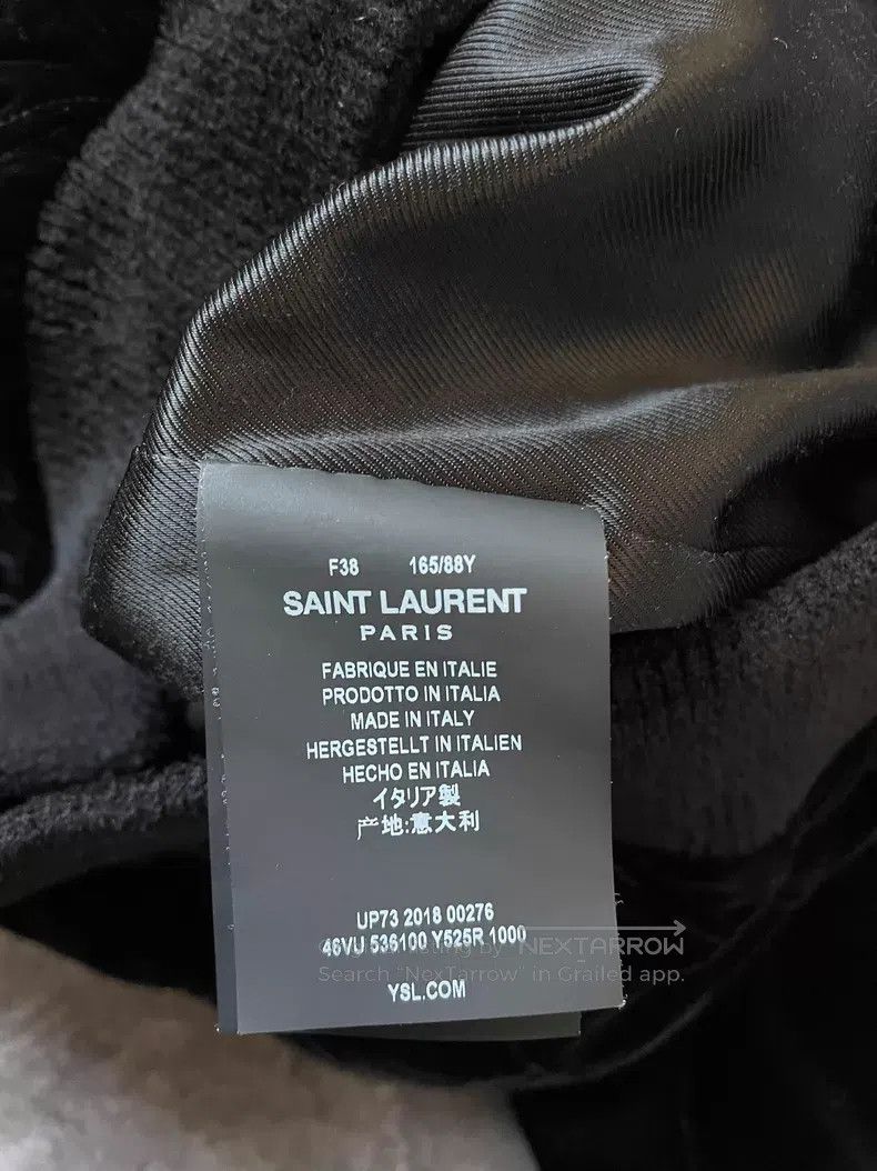 Saint Laurent Paris Saint Laurent Paris Black Velvet Diamond Quilted Cotton Ja Size XS / US 0-2 / IT 36-38 - 4 Thumbnail