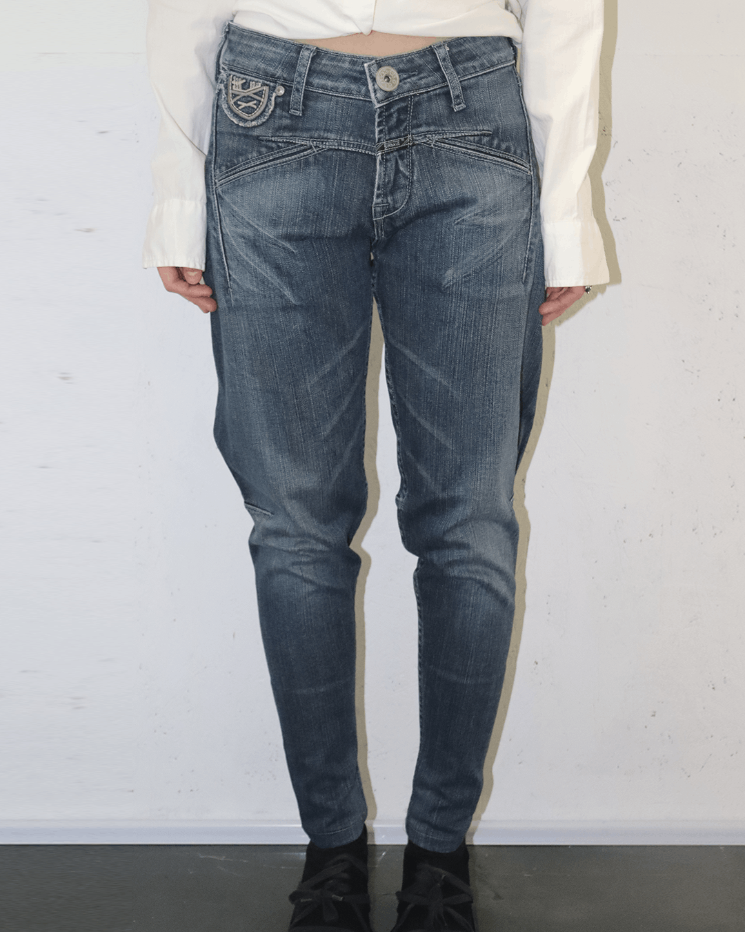 Marithe + Francois Girbaud Marithe Francois Girbaud 90s Cotton-Span Slim Pants Size 26" / US 2 / IT 38 - 2 Thumbnail