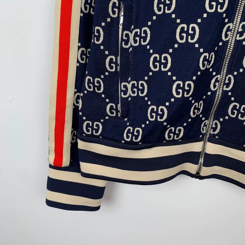 Gucci Gucci Blue logo old flower full print zipper jacket 2502-Ne Size US M / EU 48-50 / 2 - 4 Thumbnail