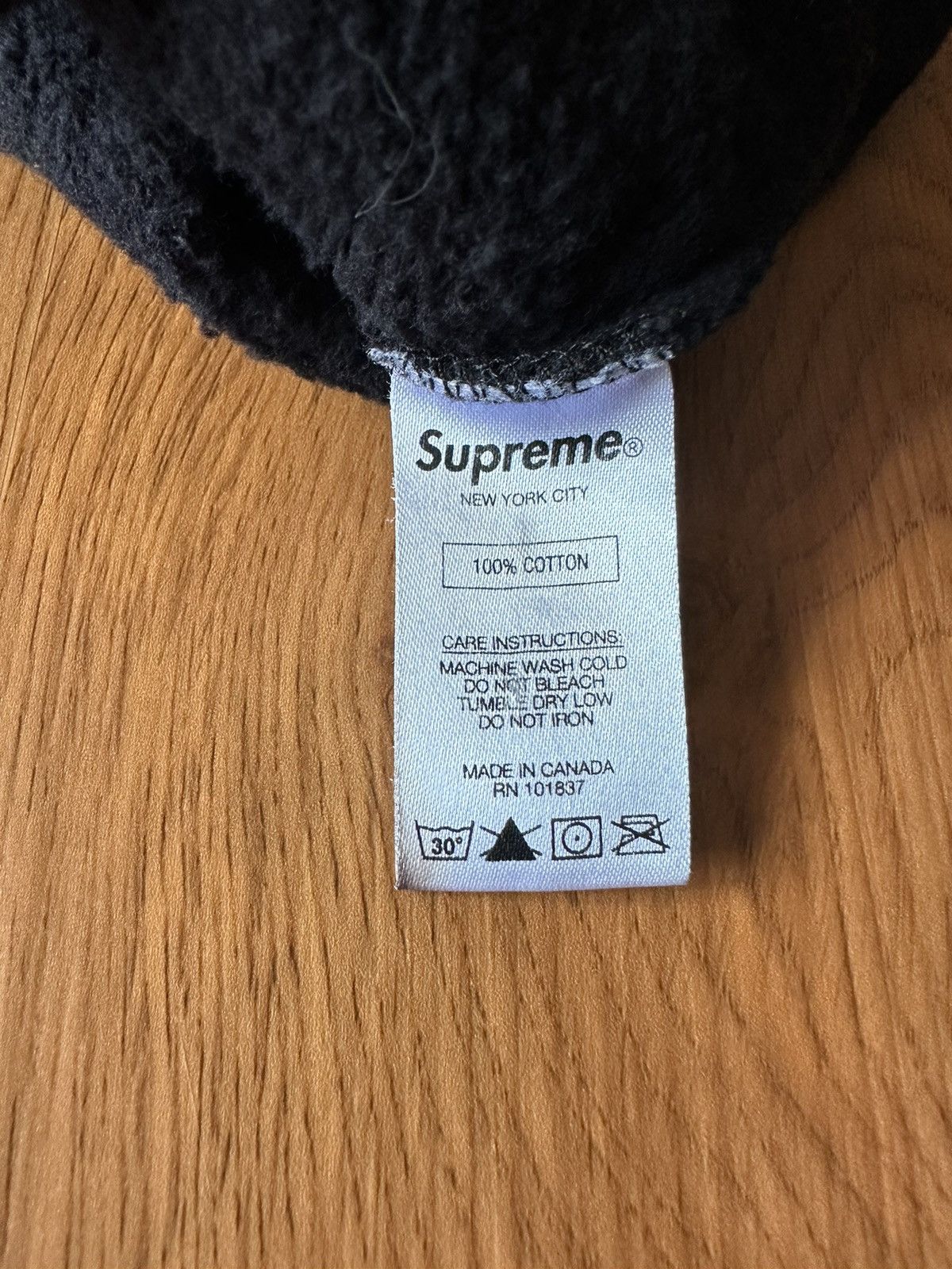 Supreme Supreme Vertical Logo Panel Crewneck Black Size US M / EU 48-50 / 2 - 8 Thumbnail