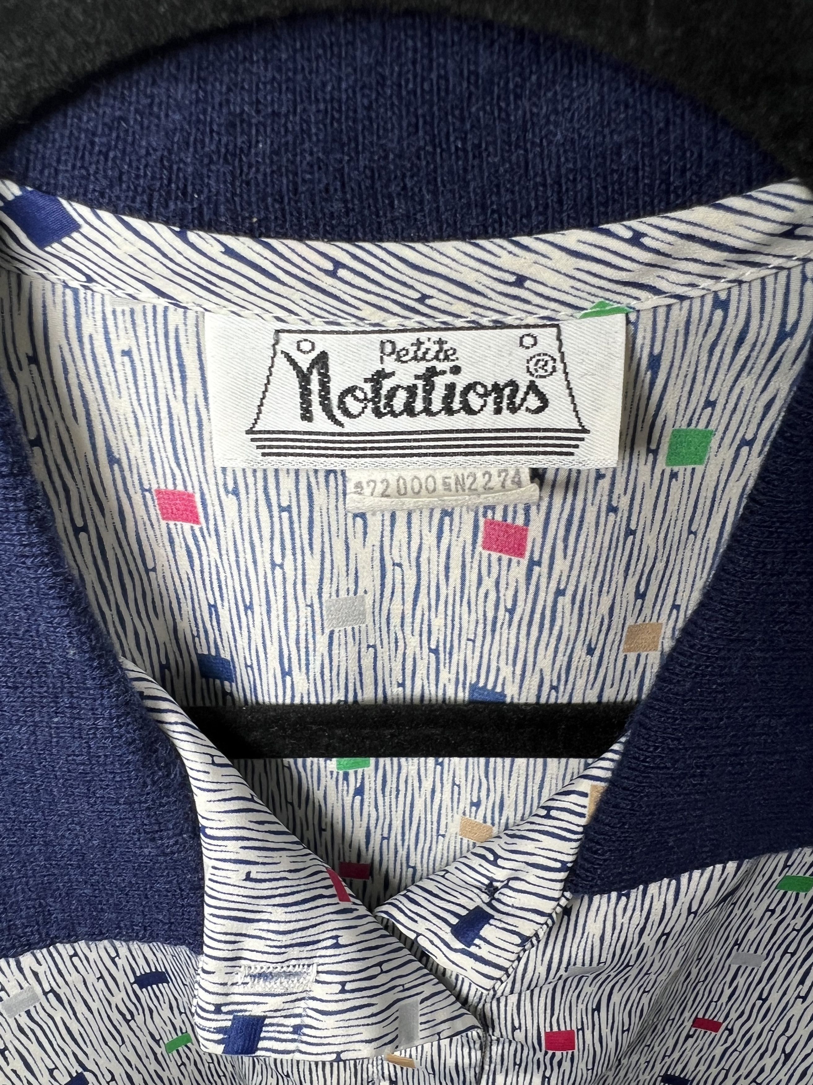Other × Vintage Vintage 90's Petite Notations Geometric Patterned Blouse Size M / US 6-8 / IT 42-44 - 2 Thumbnail