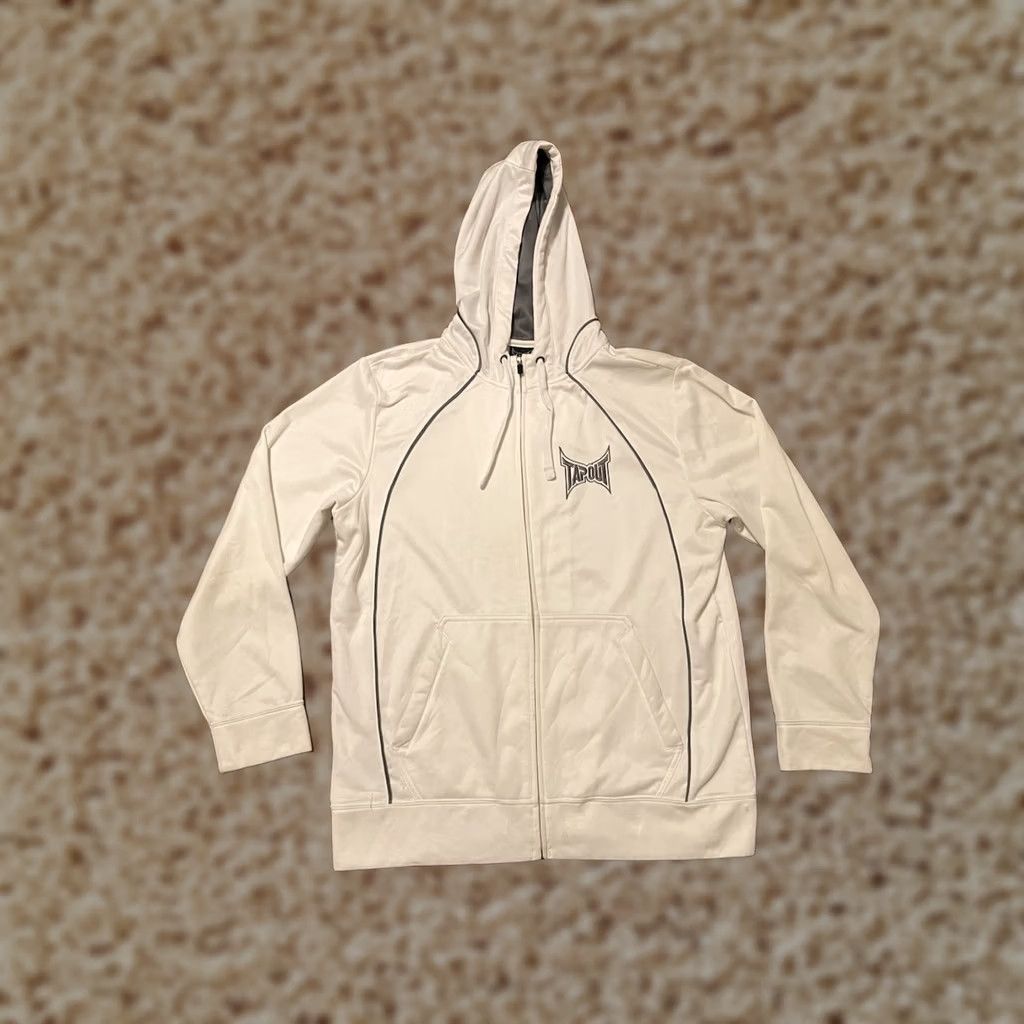 Tapout Y2K Tapout MMA Full Zip Athletic Hoodie Sweatshirt White - Men's Large Size US L / EU 52-54 / 3 - 1 Thumbnail