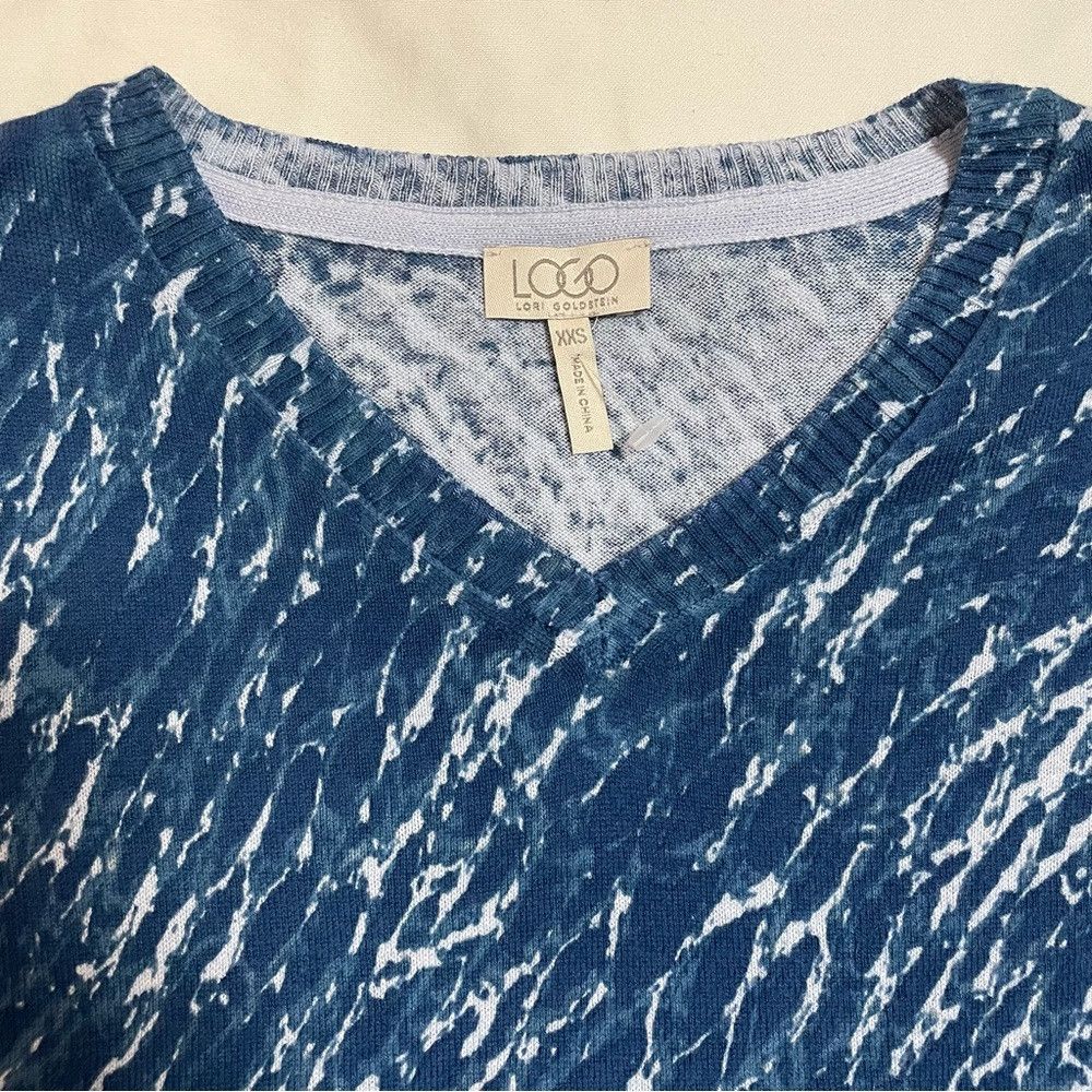 Other NEW LOGO by Lori Goldstein Cotton Cashmere V-Neck Sweater S Size XXS / US 00 / IT 34 - 9 Thumbnail