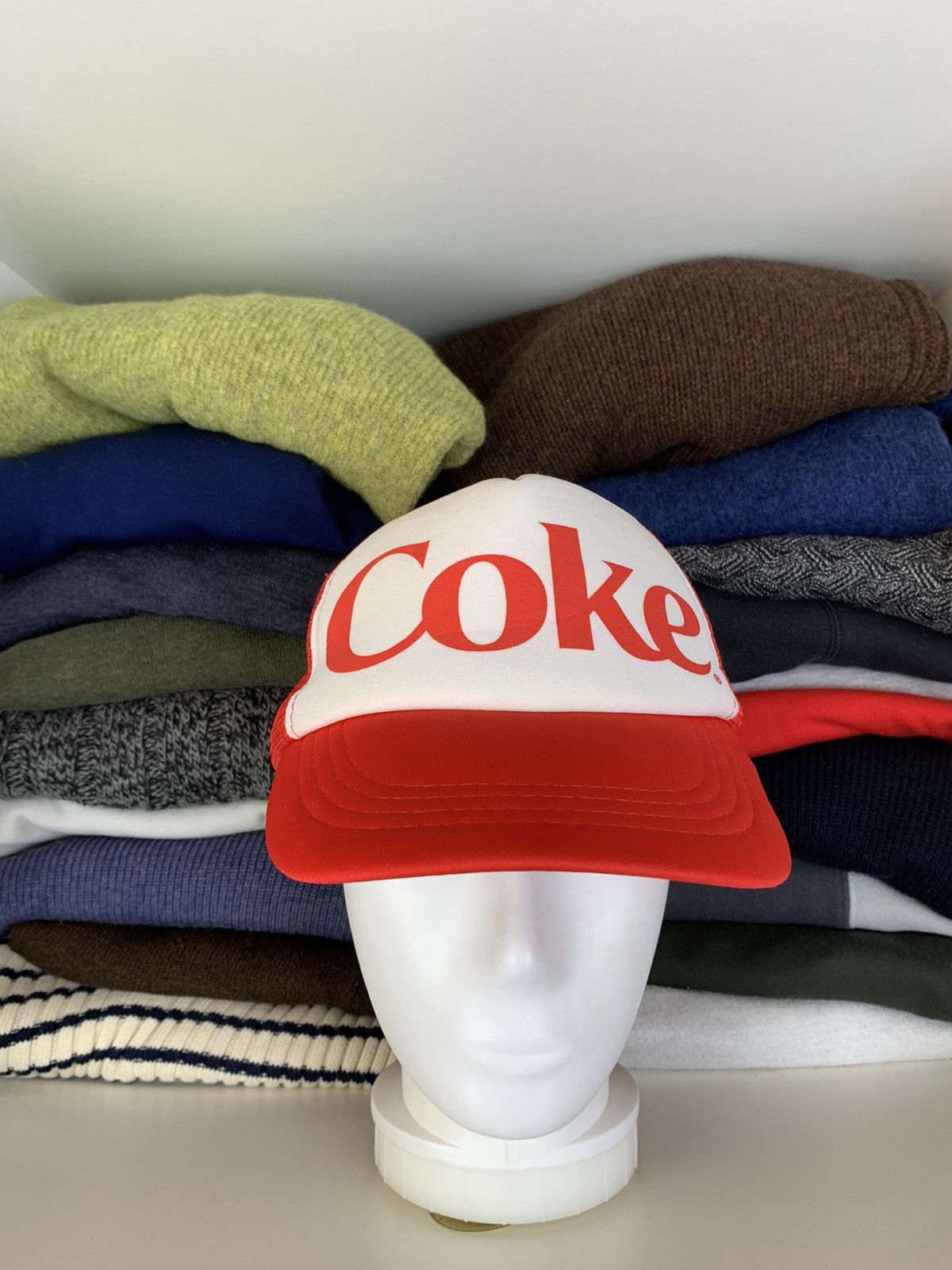 Vintage Vintage Coca Cola Coke Trucker Cap Hat Size ONE SIZE - 1 Thumbnail