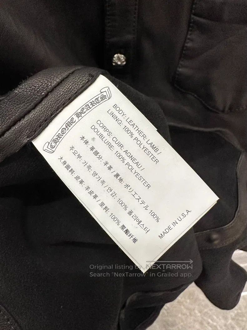 Chrome Hearts CHROME HEARTS Size L Basic full leather shirt Size US L / EU 52-54 / 3 - 5 Thumbnail