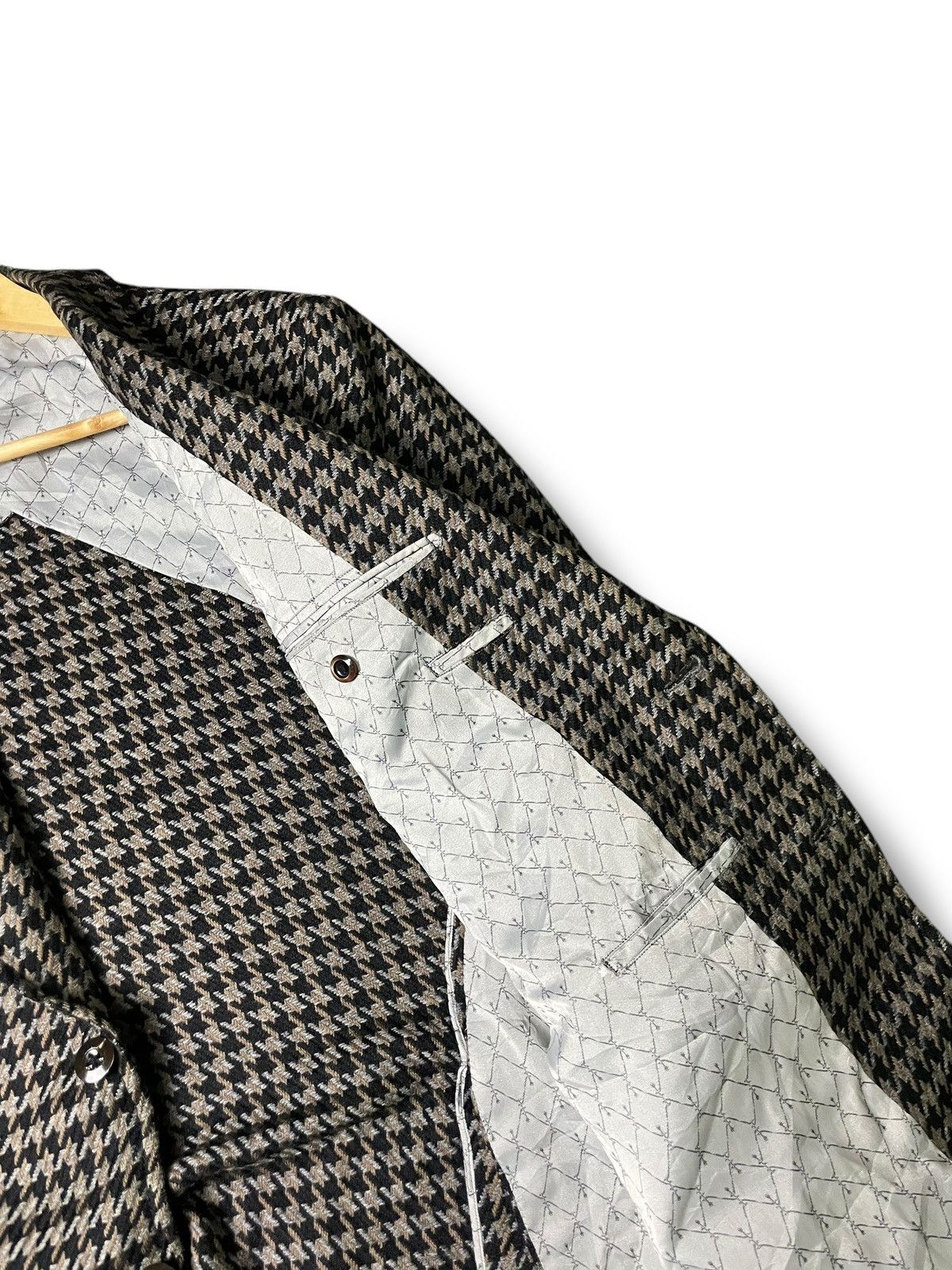 Japanese Brand × Vintage Toyohara Tokyo Brand Houndstooth Coat (63) Size US XS / EU 42 / 0 - 7 Thumbnail