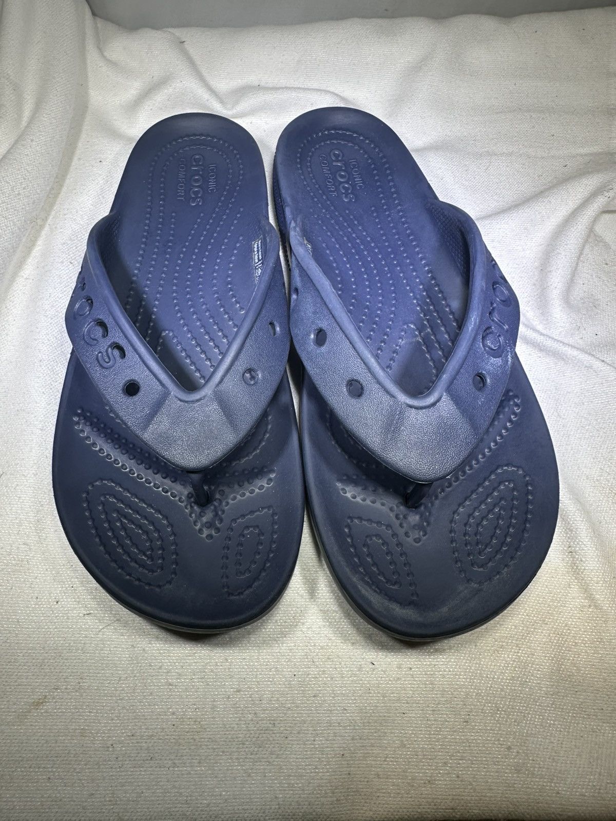Crocs Crocs Men's Sandals Baya II Flip Flop Navy Blue M7W9 Size US 7 / EU 40 - 2 Thumbnail