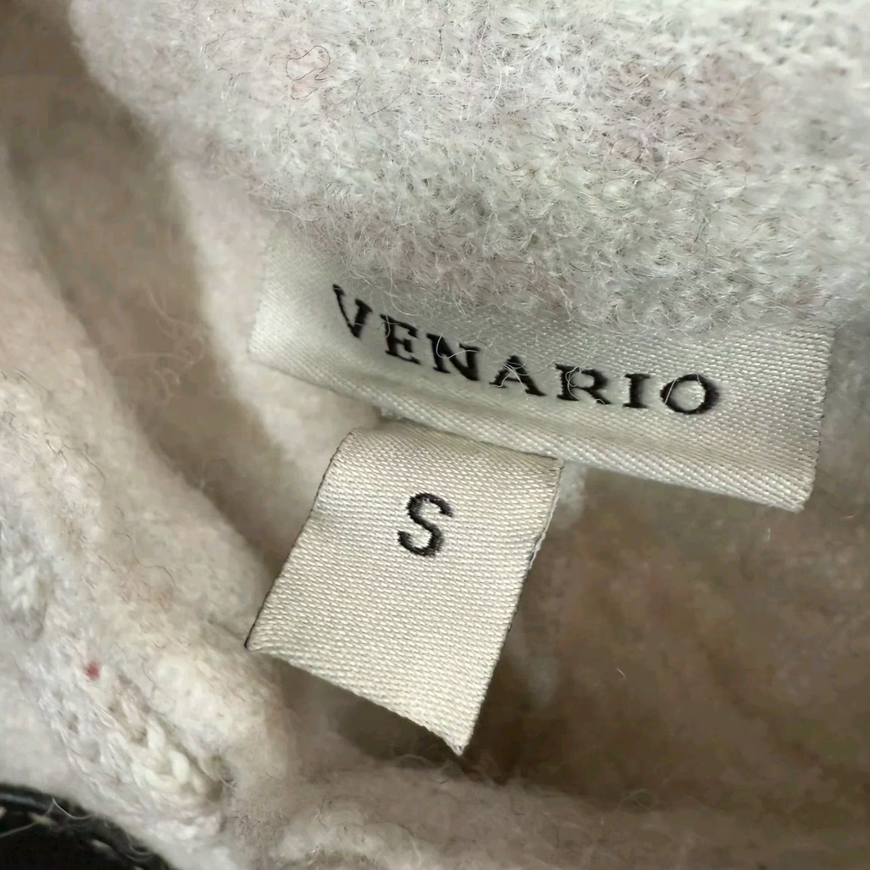 Vintage Venario Women's Beige Wool Cardigan Sweater Knit Trim Long Sleeve Sz S Size S / US 4 / IT 40 - 6 Thumbnail