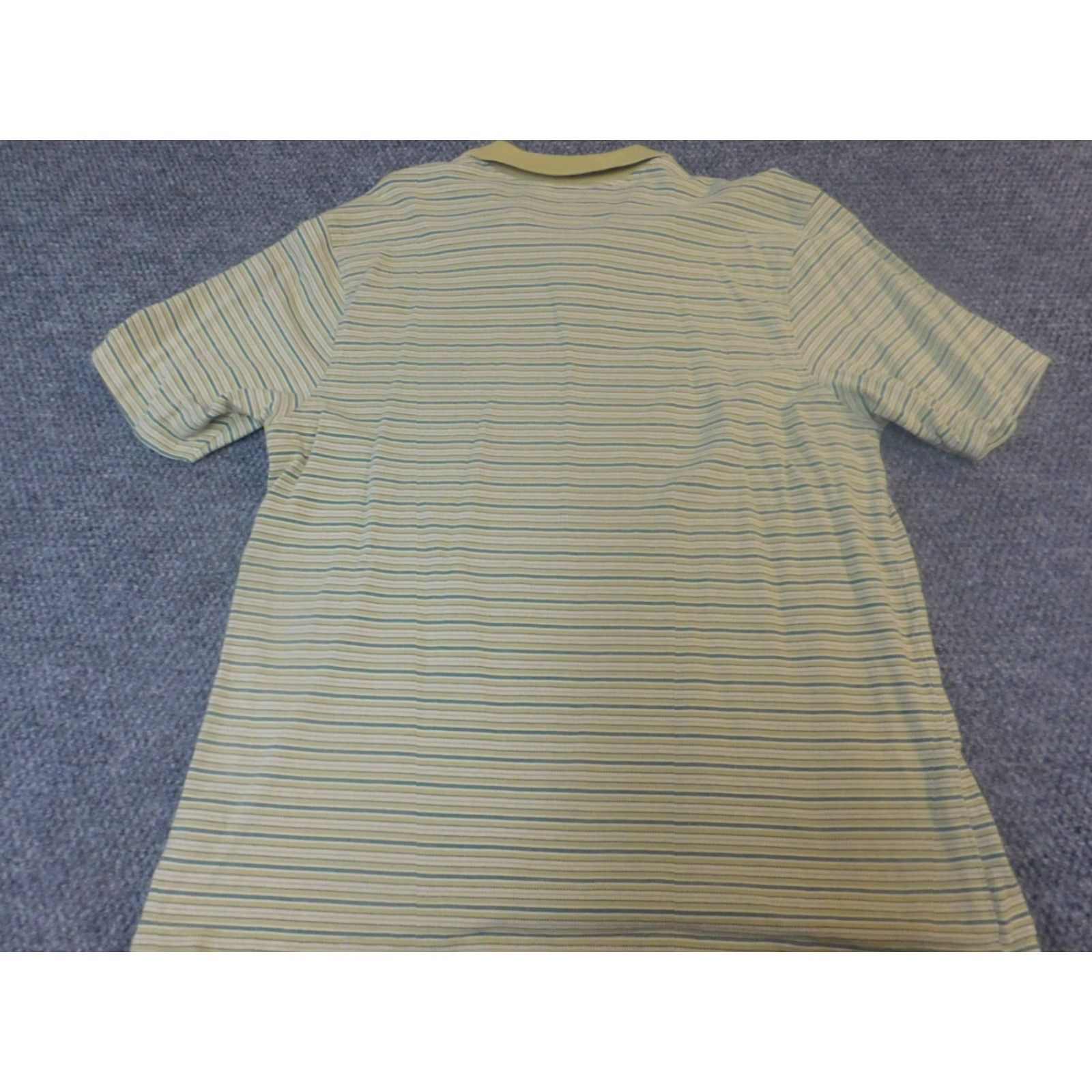 Vintage Columbia Polo Shirt Mens L Green Striped Short Sleeve Cotton Knit Regular Fit Logo 90s Fishing Size US L / EU 52-54 / 3 - 5 Thumbnail