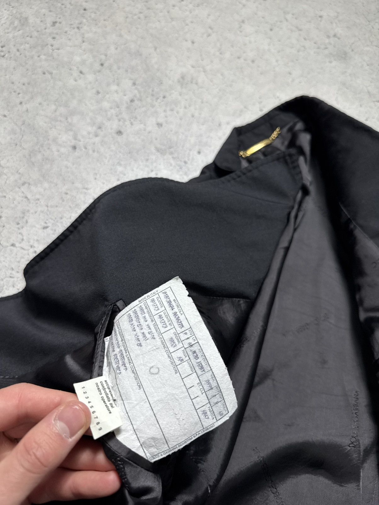 Dolce & Gabbana Dolce & Gabbana Luxury Blazer Jacket Vintage Black Size 34R - 9 Thumbnail
