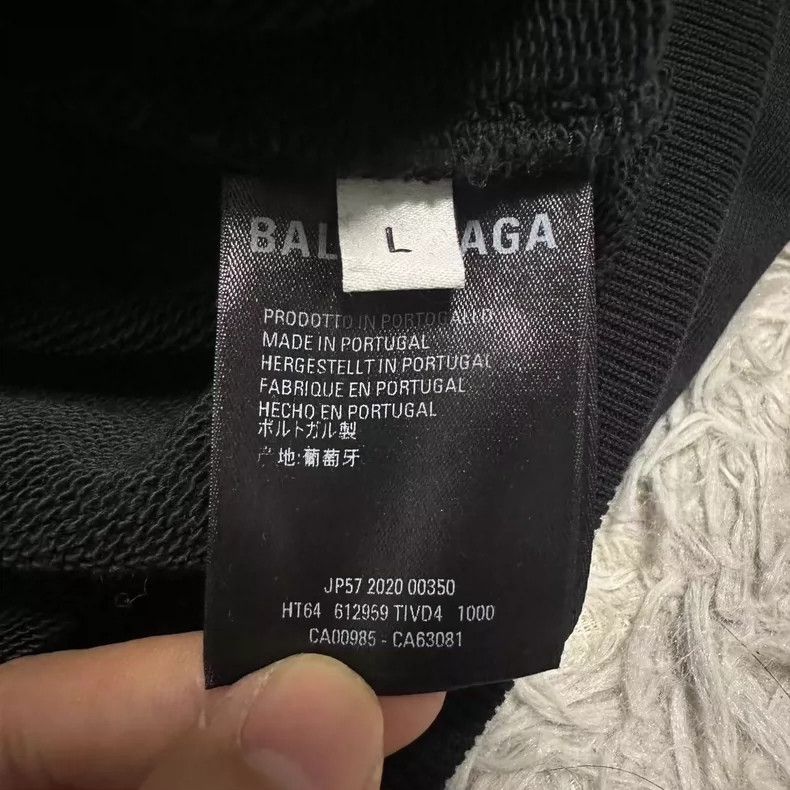 Balenciaga Balenciaga Black logo sweater Size US L / EU 52-54 / 3 - 3 Thumbnail