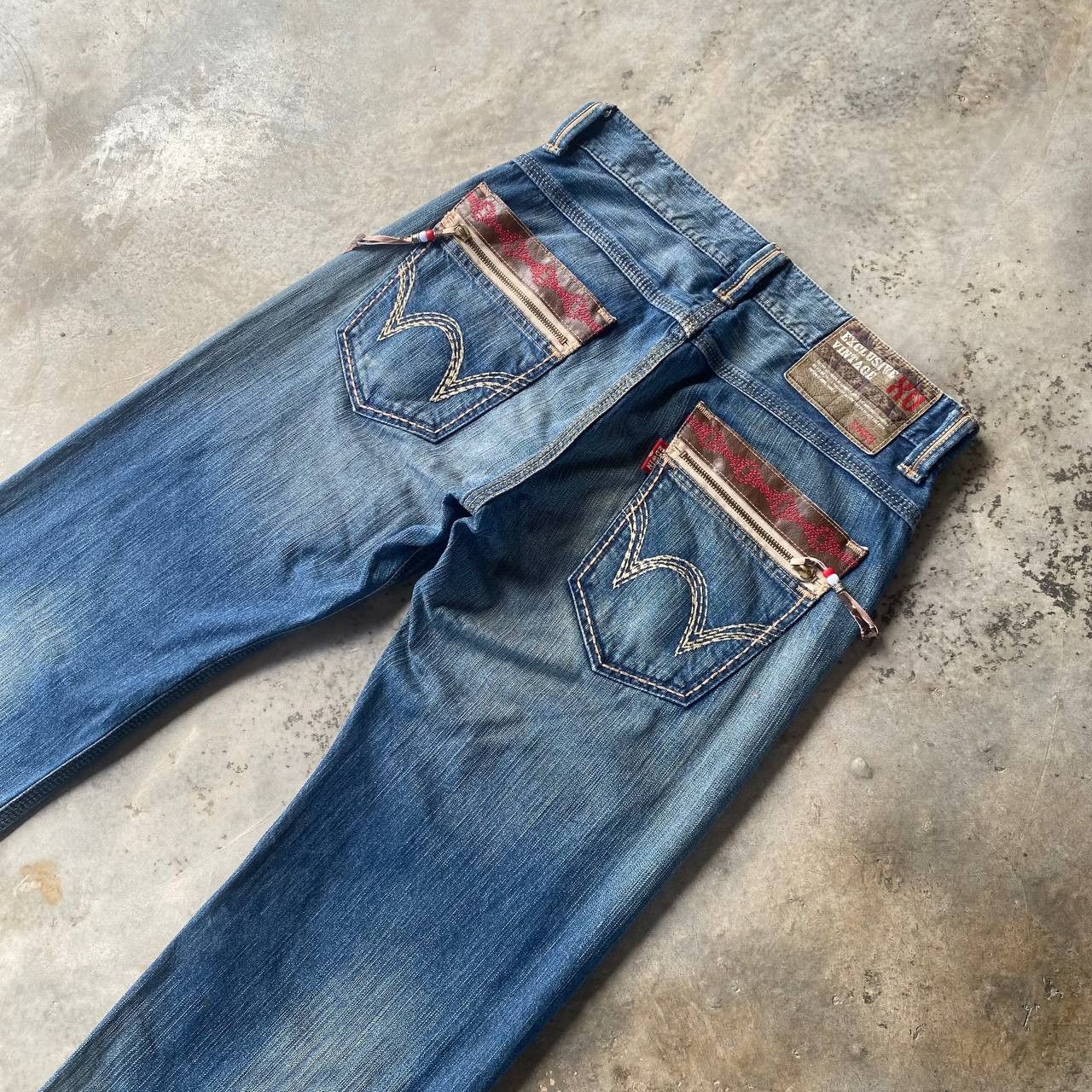 Edwin DISTRESSED CLAWMARKS EDWIN EXCLUSIVE VINTAGE DENIM Size US 33 - 15 Thumbnail