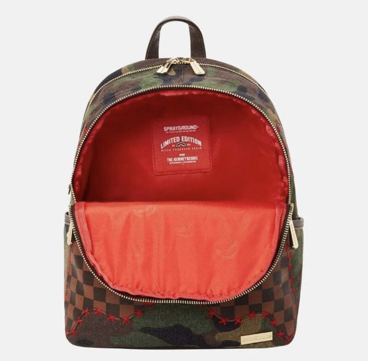 Sprayground Small sprayground shark shape camo check bag Size ONE SIZE - 3 Thumbnail