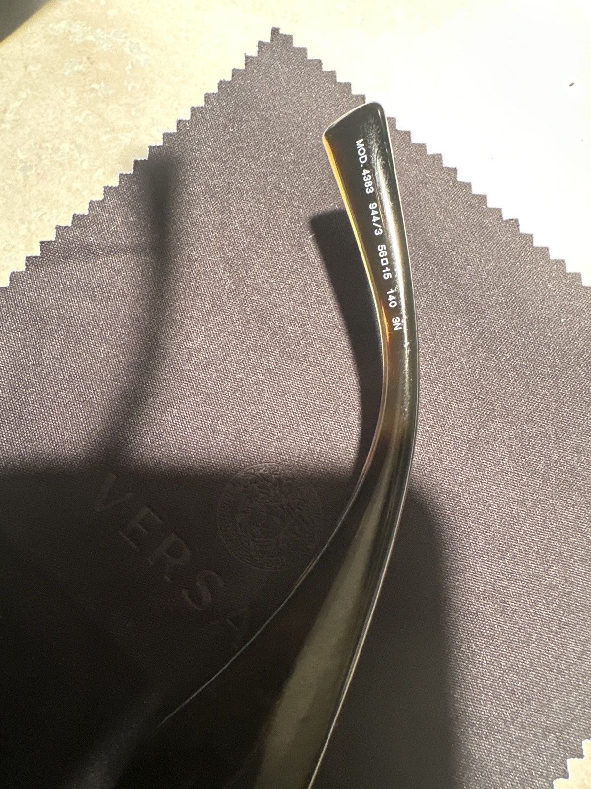 Versace × Vintage VERSACE VIRTUS Barocco Cat-eye V logo Size ONE SIZE - 3 Thumbnail
