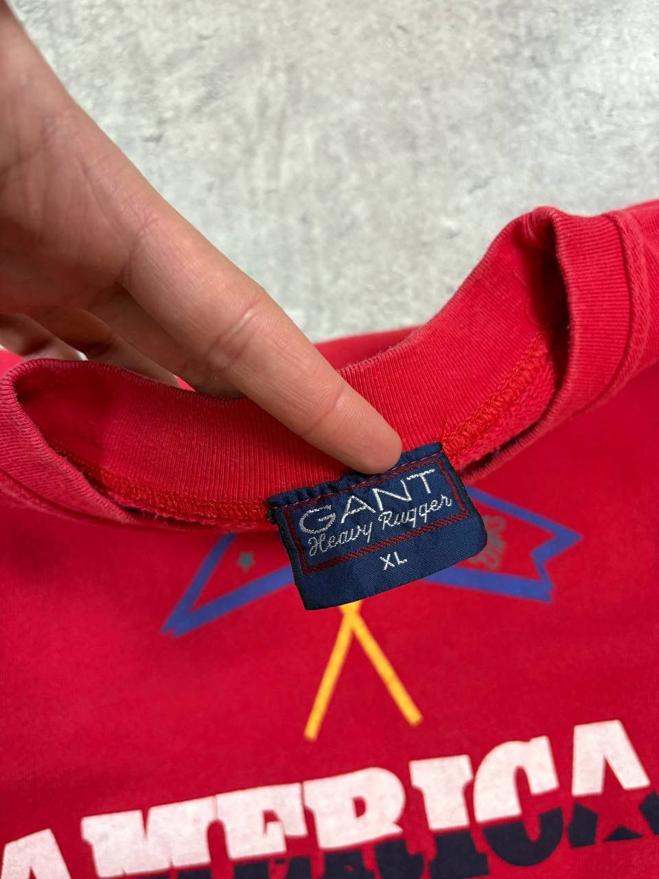Gant 80s 90s Vintage Gant America’s America II Sweatshirt Size US XL / EU 56 / 4 - 5 Thumbnail