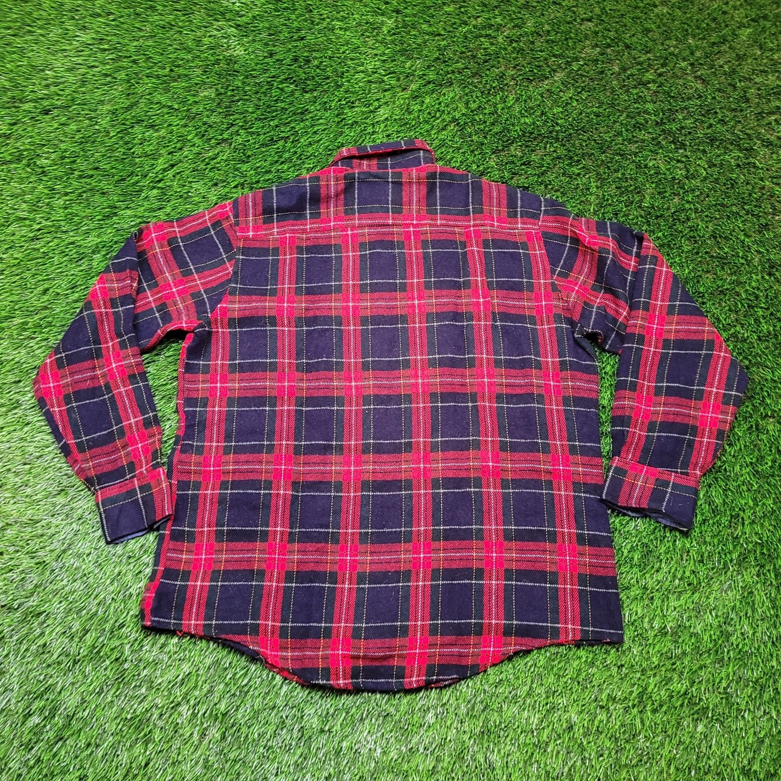 Other VTG 90s Grunge Plaid Flannel Shirt Medium Baggy (Fits Large) Size US M / EU 48-50 / 2 - 3 Thumbnail
