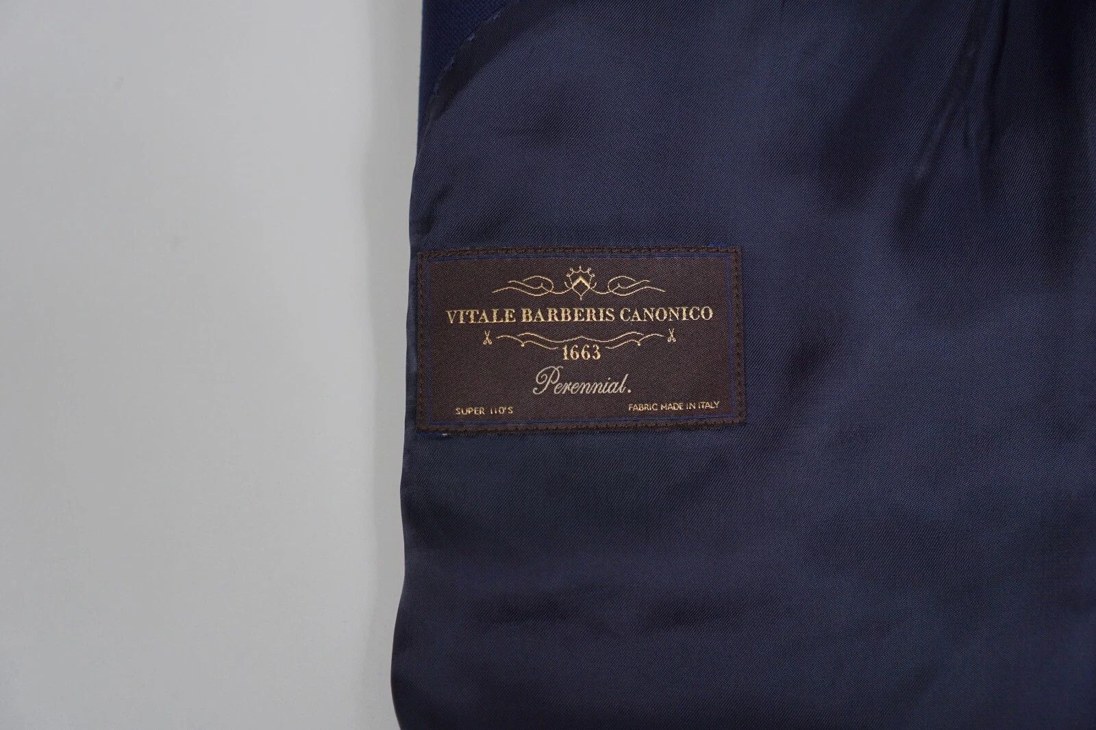 Suitsupply Men Suitsupply Blazer La Spalla Navy Blue Super 110's US46L Size 46L - 6 Thumbnail