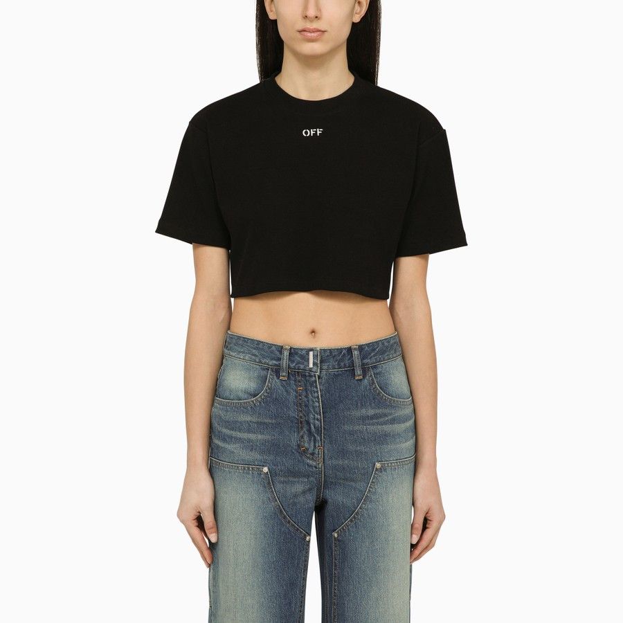 image of Off White O1D2Blof0124 T-Shirt In Black, Women's (Size XS)