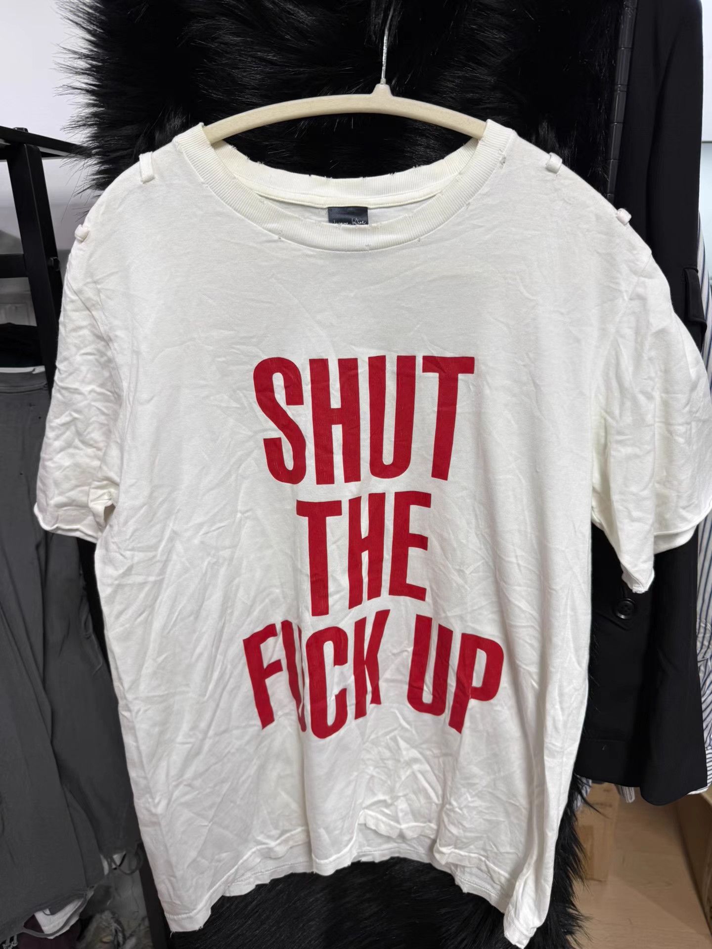 Number (N)ine × Supreme supreme number (n)ine shut the f*ck up tee