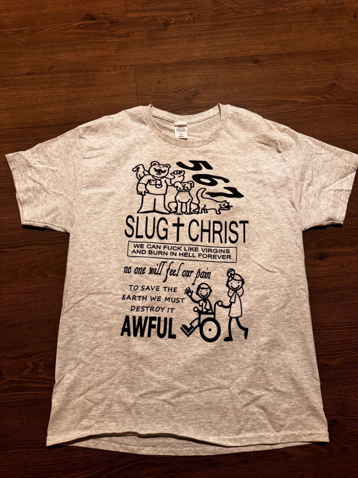 Vintage Slug Christ Awful Hospital T shirt merch Size US L / EU 52-54 / 3 - 1 Thumbnail