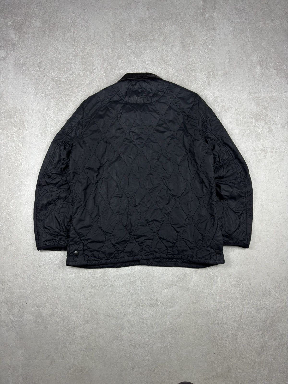 Barbour Vintage Barbour Liddesdale Track Quilted Black Jacket Casual Size US XL / EU 56 / 4 - 12 Thumbnail