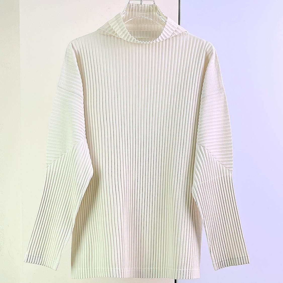 Issey Miyake Homme Plissé Issey Miyake Pleated Mock Neck Top Size M Size US M / EU 48-50 / 2 - 1 Thumbnail