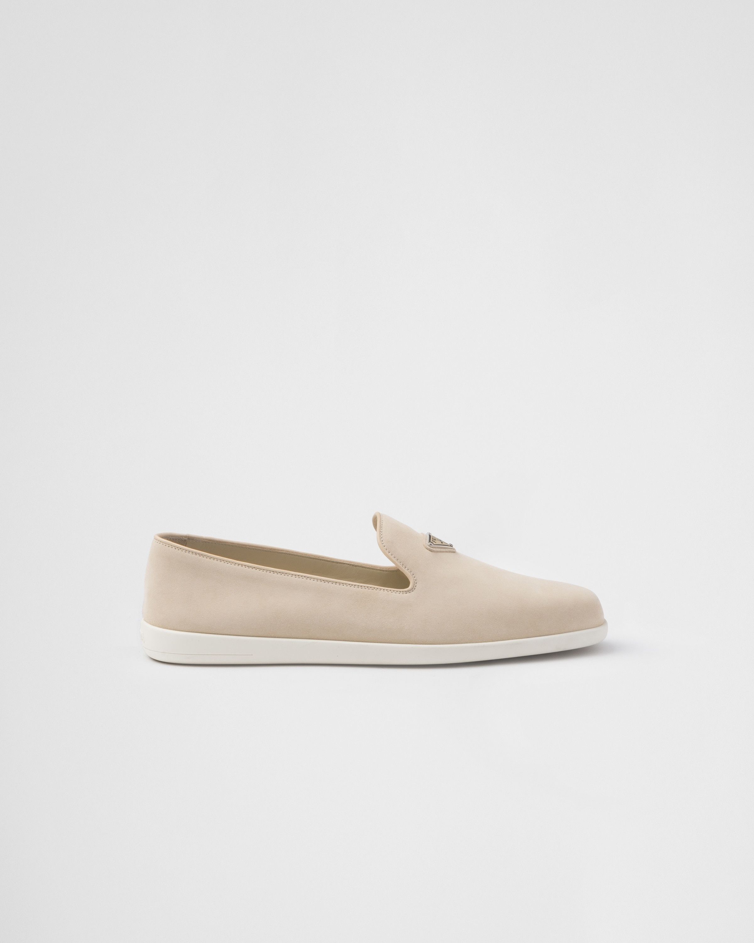 Prada o1srvl11e0226 Suede Slippers in Beige Size US 9 / EU 42 - 2 Thumbnail