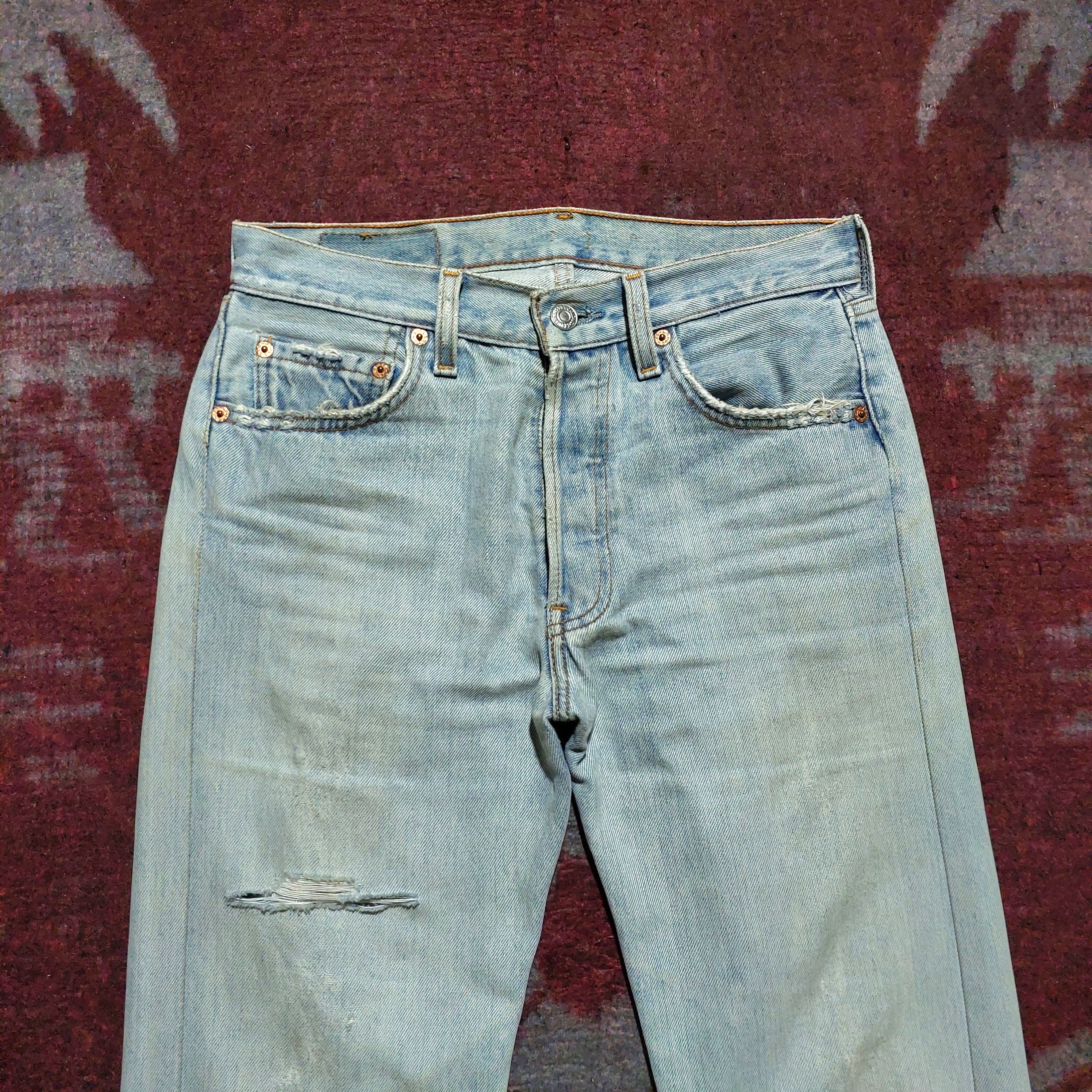 Levi's Vintage Levi's 501 USA Distressed denim Size US 27 - 3 Thumbnail