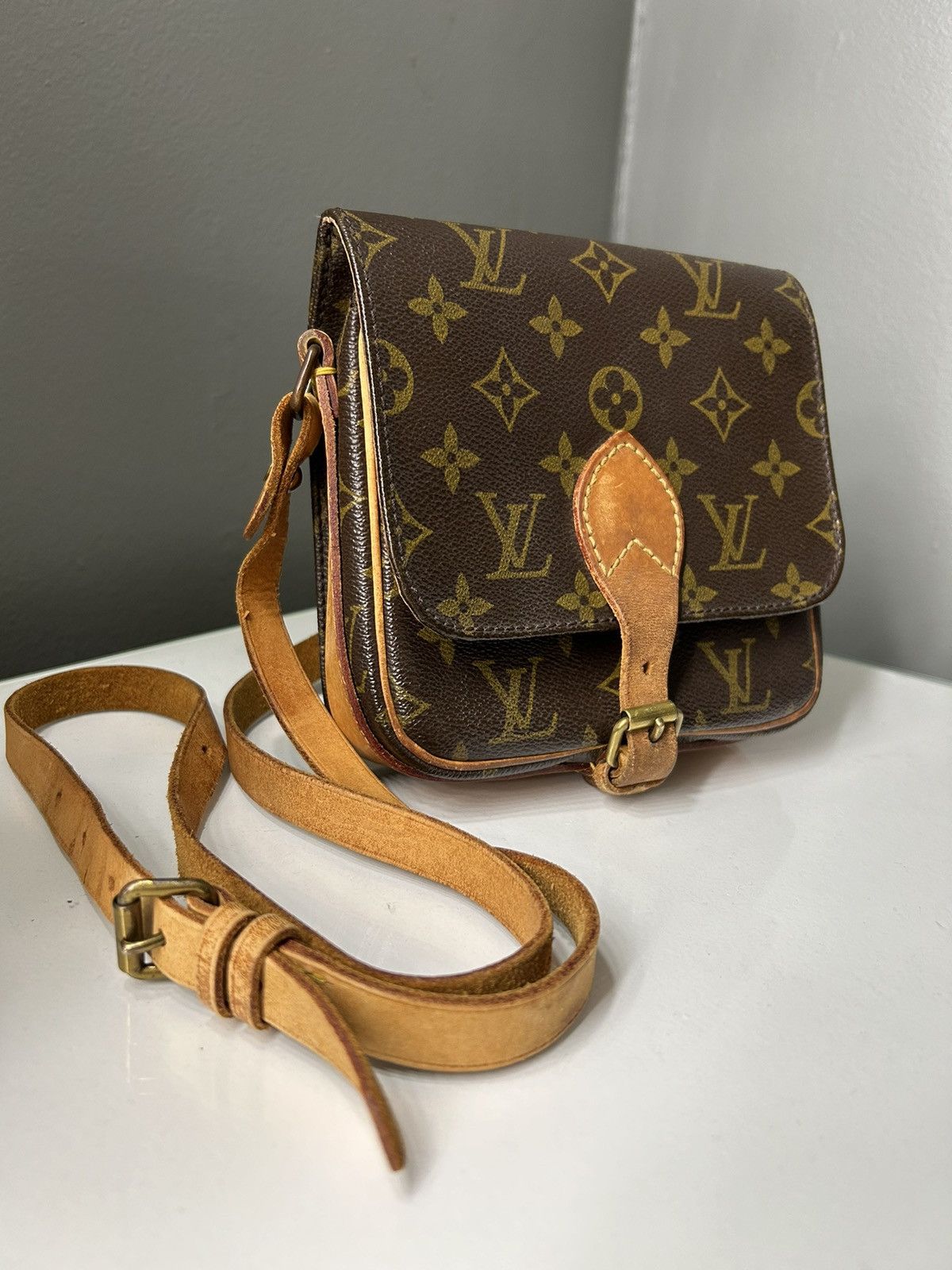 Louis Vuitton Louis Vuitton Monogram Mini Cartouchiere PM Crossbody 874 SL Size ONE SIZE - 2 Thumbnail