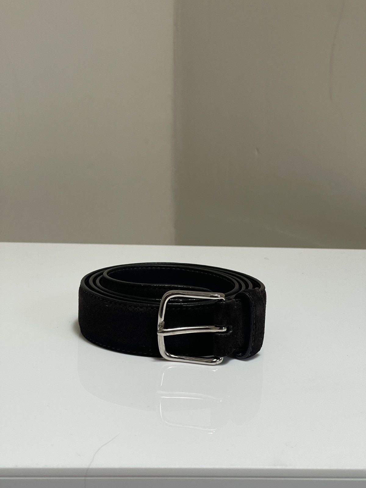 The Row The Row Classic Belt in Brown Suede size 33 | Grailed