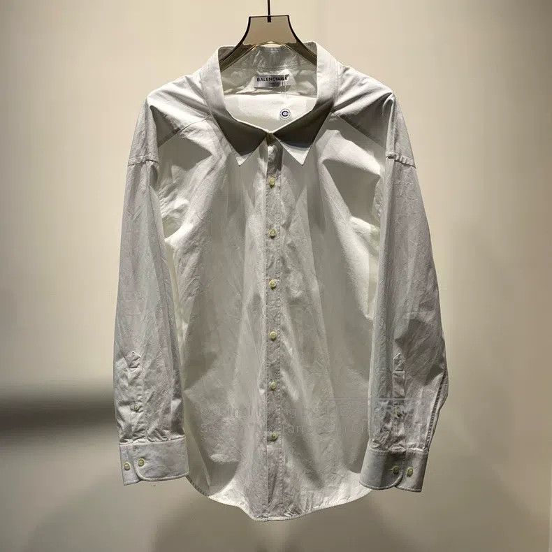 Balenciaga Balenciaga Solid Color Shirt Size XXS / US 00 / IT 34 - 1 Thumbnail
