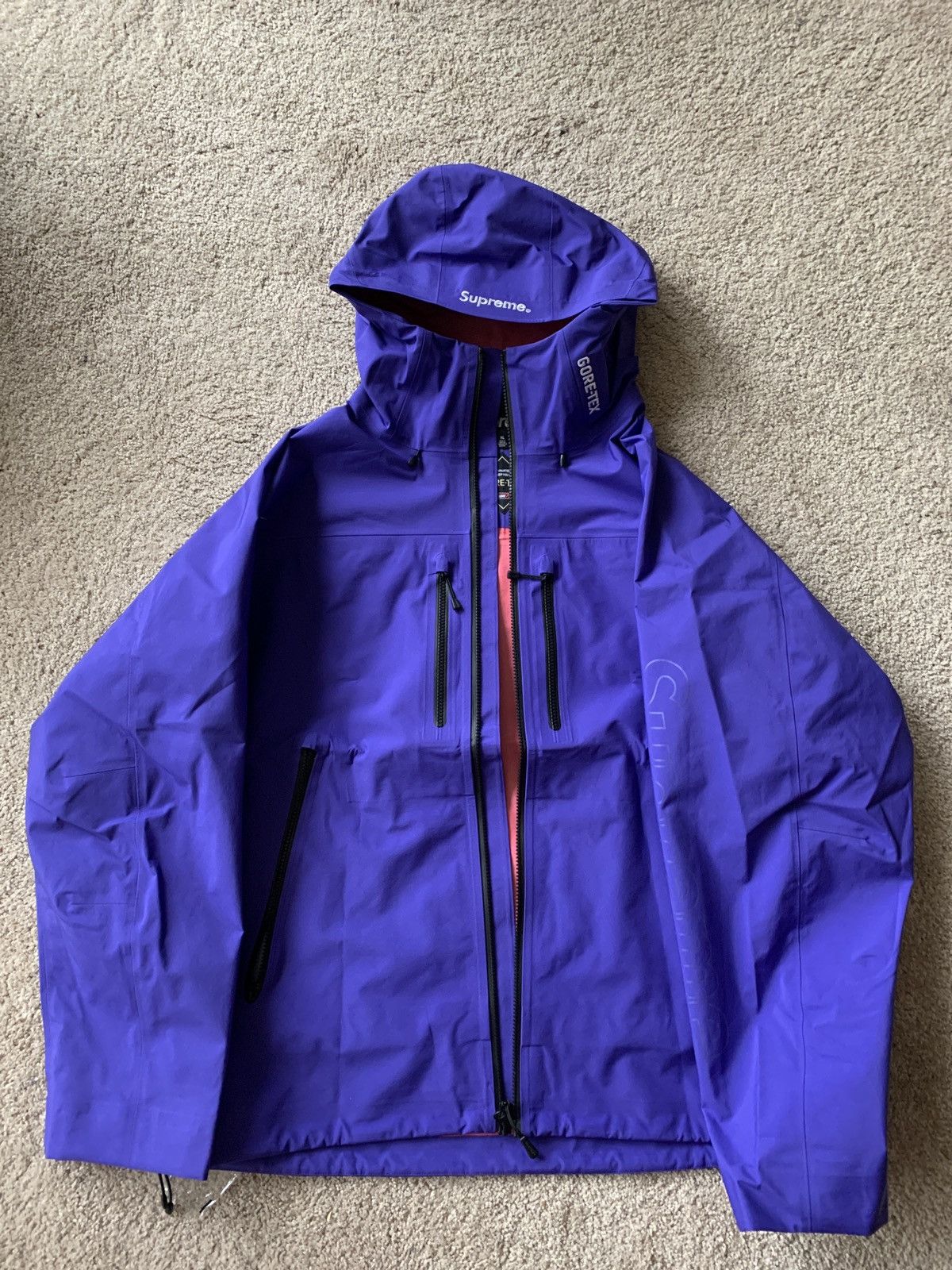 image of Supreme Purple Taped Seam Goretex Jacket, Men's (Size XL)