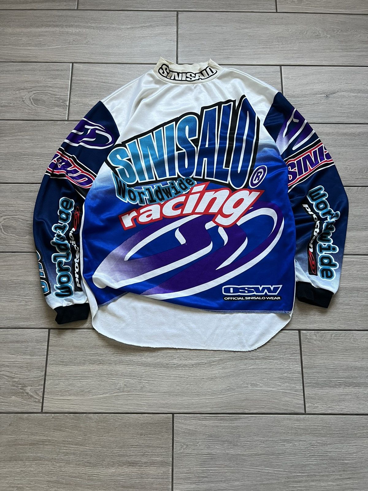 Sports Specialties Vintage 90s Sinisalo Jersey Racing Motocross Racewear Size US XL / EU 56 / 4 - 3 Thumbnail