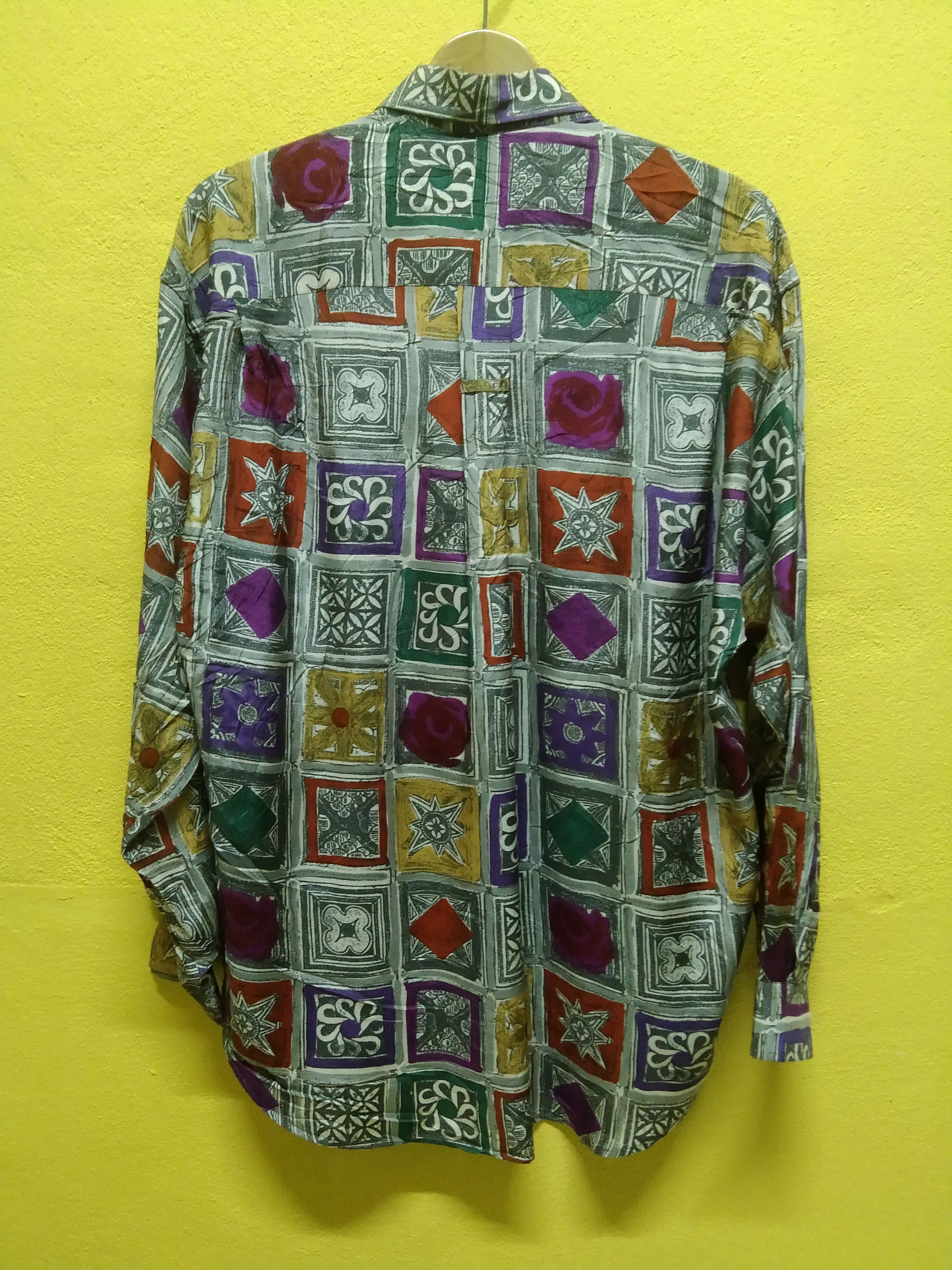 Designer × Pal Zileri × Vintage Pal Zileri Silk Shirt Size US XL / EU 56 / 4 - 2 Thumbnail