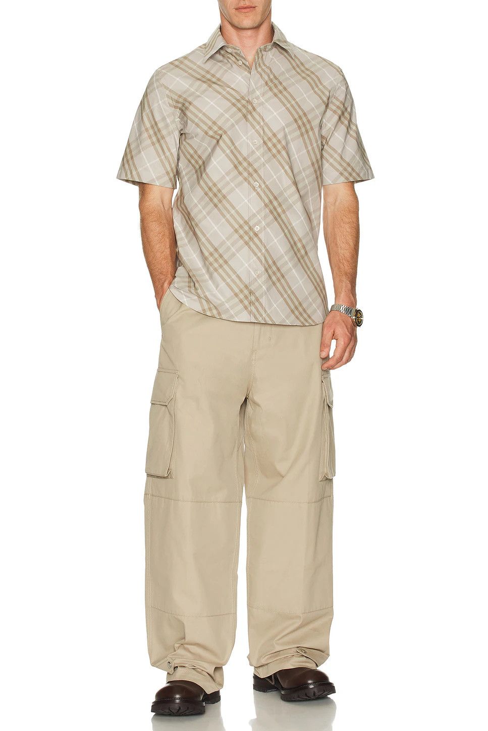 Burberry os11x0526 Robert Essentials Classic Shirt in Multicolor Size US M / EU 48-50 / 2 - 2 Thumbnail