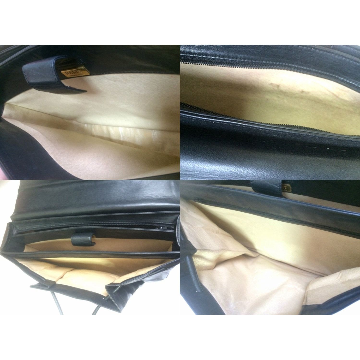 Bally Vintage Bally black leather design bag, business purse Size ONE SIZE - 5 Thumbnail