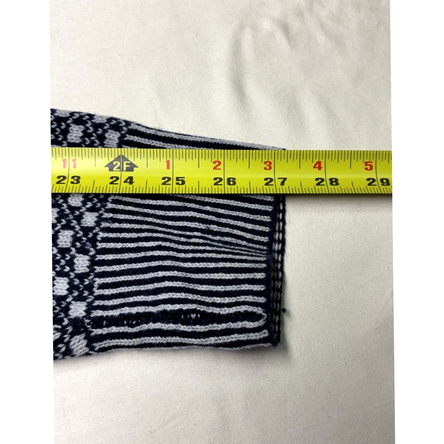 Brooks Brothers Brooks Brothers 1818 Mens Sweater Wool Blend 1/4 Zip Mock Neck Geometric Fair Isle Size L Blue Size US L / EU 52-54 / 3 - 8 Thumbnail
