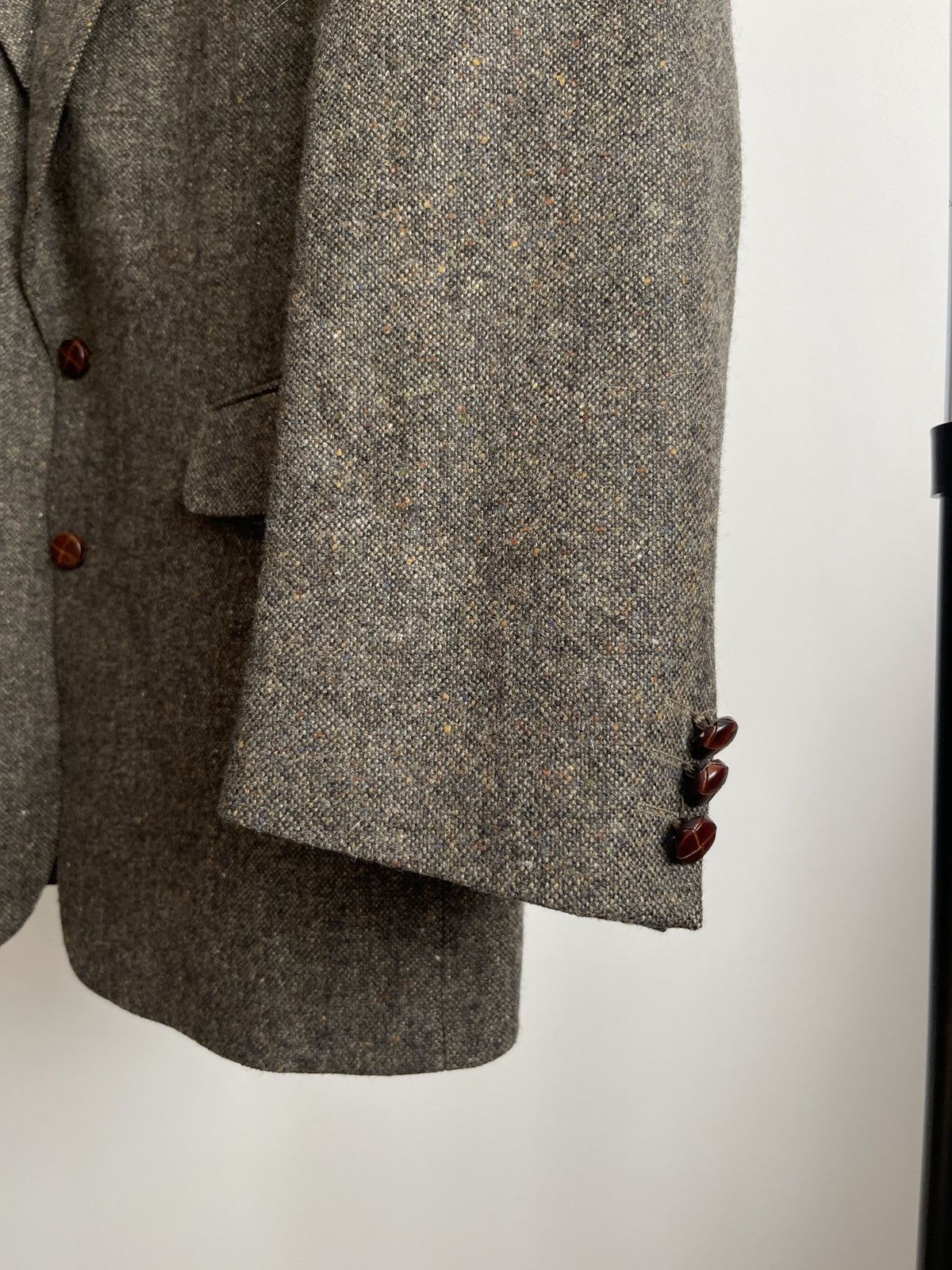 Vintage Vintage blazer tweed sport coat wool Keiser jacket 46R Size 46R - 3 Thumbnail