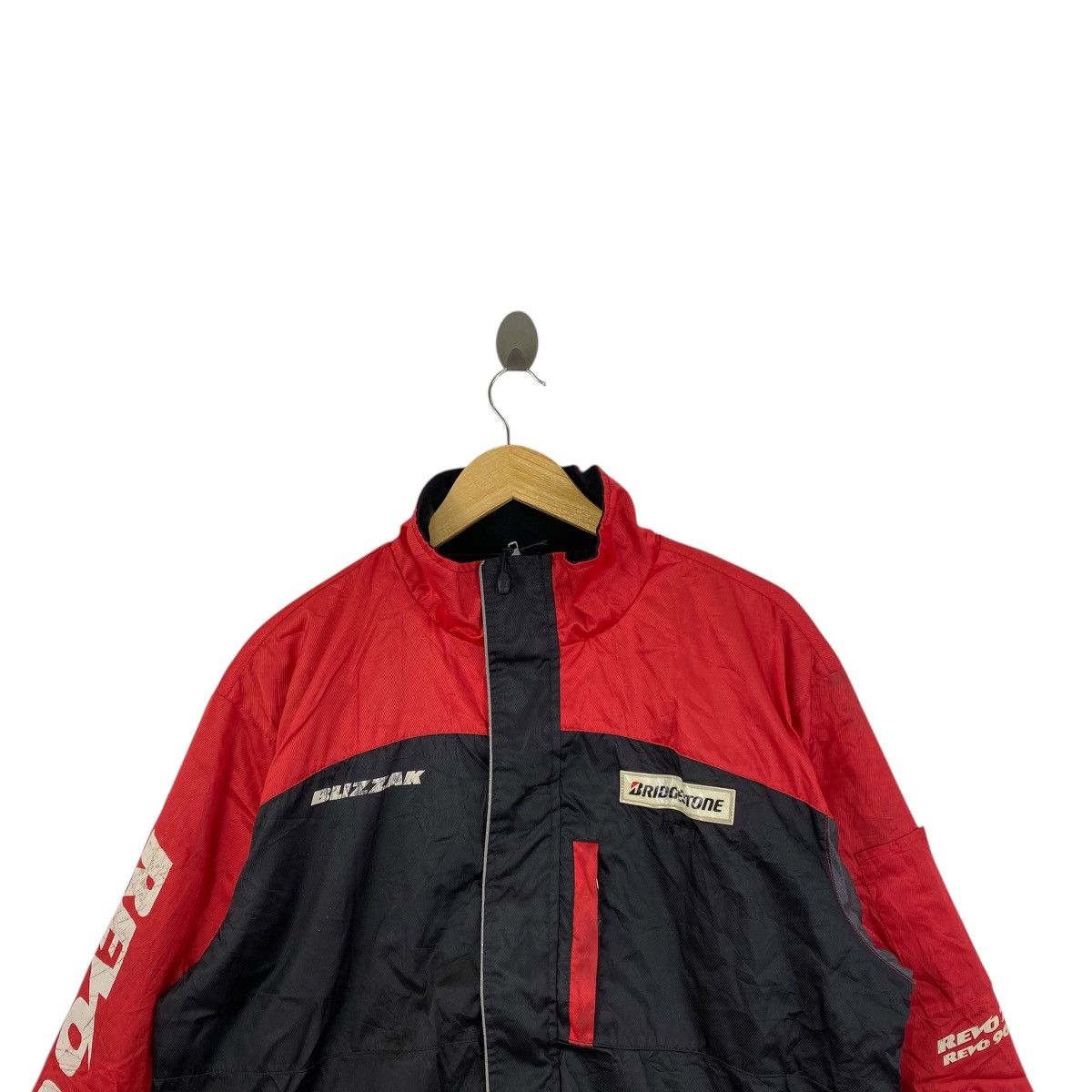 Vintage BLIZZAK BRIDGESTONE Revo GZ Racing Team Formula1 Windbreaker Size US XL / EU 56 / 4 - 2 Thumbnail