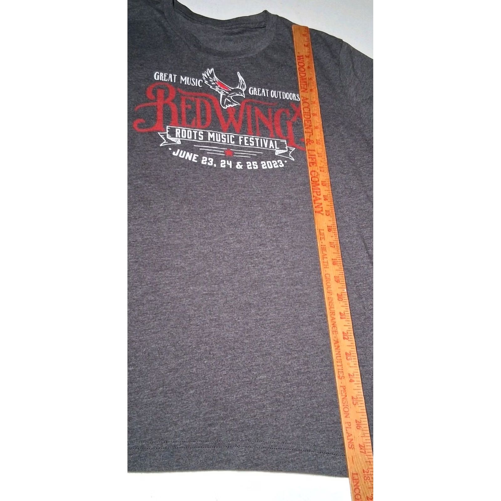 Red Wing VINTAGE Red Wing Roots Music Festival Shirt L Virginia 2023 Old Crow Sierra Ferrell Gray Mens Size US L / EU 52-54 / 3 - 5 Thumbnail