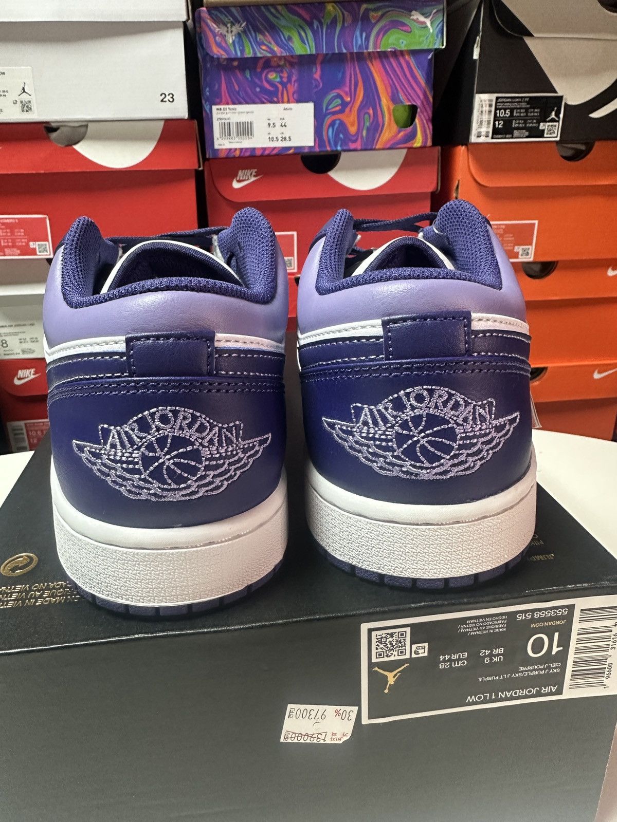Jordan Brand New Nike Air Jordan 1 Low AJ1 Size 10 US MEN SKY J PURPLE Size US 10 / EU 43 - 6 Thumbnail